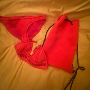 Red Triangl Bikini Set